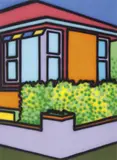 Howard Arkley, Untitled (Suburban House) c1995