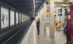 Marcus Beilby, Wynyard Station 1997, 1997, oil on canvas