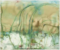 The Little River by John Olsen, watercolour and crayon on paper, offered Oct 2013