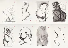 Brett Whiteley, Towards Sculpture 1977, 1977, lithograph (set of 8)