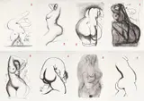 Towards Sculpture 1977 by Brett Whiteley, 1977, lithograph (set of 8), sold Oct 2013