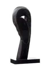 Profile 1 1978 by Joel Elenberg, 1978, black Belgian marble, sold Oct 2013