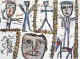 David Larwill, Face in the Crowd 1988, 1988, oil on canvas