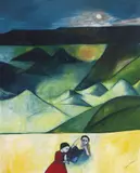 Robert Dickerson, Lovers in the National Park 1993, 1993, synthetic polymer paint on canvas