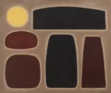 John Coburn, Monoliths 2003, 2003, oil on canvas