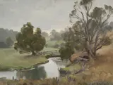 Ernest Buckmaster, Untitled (Pastoral Landscape)