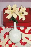 Criss Canning, Lilies in Mother of Pearl Vase 1999, 1999, oil on canvas