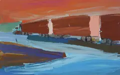 Highway 2004 by Ben Quilty, 2004, oil on linen, offered Jun 2013