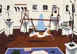 Tony Flint's Exhibition at United Artists 1983 by Dale Hickey, 1983, synthetic polymer paint on paper, sold Jun 2013