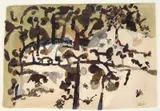 John Olsen, Dunnmoochin 1969, 1969, gouache on paper