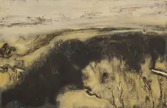 After Bushfire 1970 by Robert Juniper, 1970, oil on board, offered Jun 2013