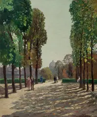 Paris by Will Ashton, oil on board, sold May 2013