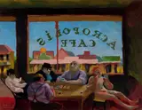 Donald Friend, The Prodigal Son - Acropolis Cafe c1949