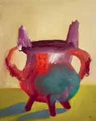 Bronze Vessel 1979 by Sidney Nolan, 1979, oil on canvas, sold May 2013