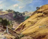 Hans Heysen, The Hillside, Glen Osmond 1936, 1936, oil on canvas