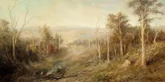 Frederick McCubbin, Looking North from Mount Macedon 1906, 1906, oil on canvas