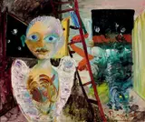 John Perceval, Boy in the Night 1965, 1965, oil on canvas on board