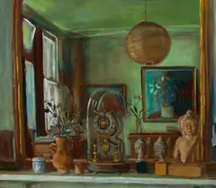Reflections 1972 by Margaret Olley, 1972, oil on board, offered May 2013