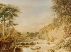 Untitled (Landscape) c1828 by John Glover, c1828, watercolour on paper, offered May 2013