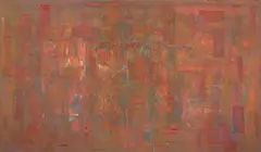 John Peart, Krakatoa 1973, 1973, oil and synthetic polymer paint on linen