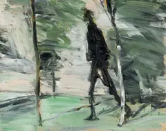 Euan MacLeod, Figure Hyde Park 1990, 1990, oil on paper