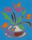 Howard Arkley, Tulips - Still Life 1997, 1997, synthetic polymer paint on paper
