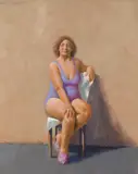 Jeffrey Smart, Figure Study for Cathedral Street, Woolloomooloo 2003-04, 2003-04, oil on canvas