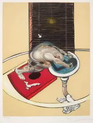 Figure at a Basin 1978 by Francis Bacon, 1978, etching, sold Dec 2012