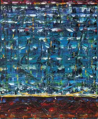 Untitled 1996 by Michael Johnson, 1996, oil on linen, sold Dec 2012