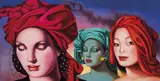 Annette Bezor, Urban Turbans 2006, 2006, oil on canvas