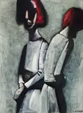 Charles Blackman, Two Figures c1960