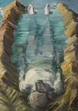 Euan MacLeod, Figure Lying in Seascape 2006, 2006, oil on canvas
