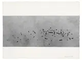 Fred Williams, Australian Landscape VI 1969, 1969, conté and spray paint on paper