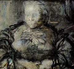 Study for The Matriarch c1967 by William Dobell, c1967, oil on composition board, sold Dec 2012