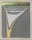 Jeffrey Smart, Sketch for The Arezzo Turn-Off II 1973