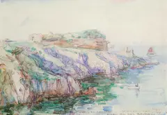 Belle-Île 1907 by John Peter Russell, 1907, watercolour and pencil on paper, sold Sep 2012