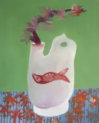 Blossom 1979 by Sidney Nolan, 1979, oil on canvas, sold Sep 2012