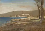 Ludwig Becker, Port Arthur (östl Ende) 1851, 1851, watercolour, ink and gouache on paper laid on board