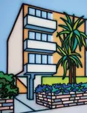 Howard Arkley, Urban Apartments 1999, 1999, synthetic polymer paint on canvas