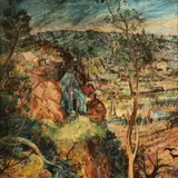 Arthur Boyd, Stone Crusher, Berwick 1948, 1948, tempera and oil on board