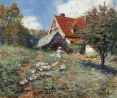Frederick McCubbin, The Mountain Cottage 1915, 1915, oil on canvas