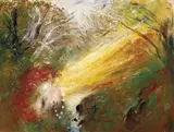 Arthur Boyd, Fallen Bride and Stream c1963, c1963, oil on canvas