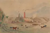 T.C. Moyle working 1880s, The Parade Quartz G. M. C. Claim Ballarat East, March 25th, 1879 1879, 1879, watercolour on paper