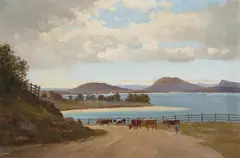 William Piguenit, The Derwent from Brown's River Road c1890s, c1890s