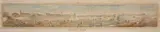 John Rae, Panorama of Hyde Park, watercolour on photographic base on paper laid down on stretched linen