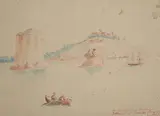 Australian School 19th century, Van Diemen's Land Company's Settlement at Circular Head 1832, 1832, watercolour and ink on paper