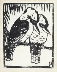 Kookaburras by Margaret Preston, c.1923, Edition: edition of 50, sold Sep 2012