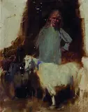 George Washington Lambert, Study for 'A Bush Idyll' c1896