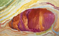 Ayers Rock 1984 by Sidney Nolan, 1984, oil on canvas, sold Sep 2012