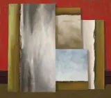 Quattro Landscape 1998 by John Kelly, 1998, oil on linen, sold Sep 2012
